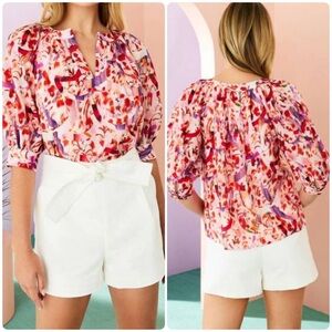 MARIE OLIVER Hayes Top in Wild Berry